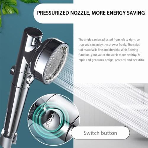 High Pressure Shower Head Handheld Showers Spray Bathroom Water Saving ShowerHead With Flit Function Detachable Water Control