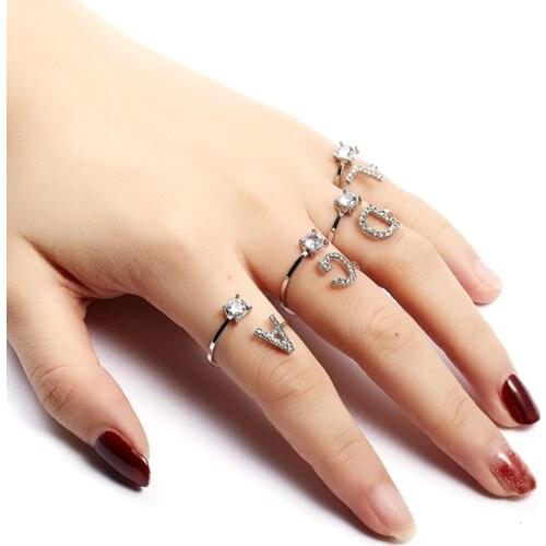 MAOKE Rings With Cubic Zirkonia For Women