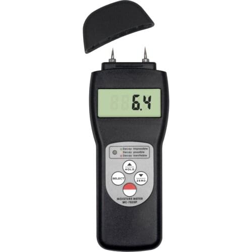 MC-7825P Digital Portable Moisture Meter Pin Type Tester 0-80% wood fiber materials Moisture Tester