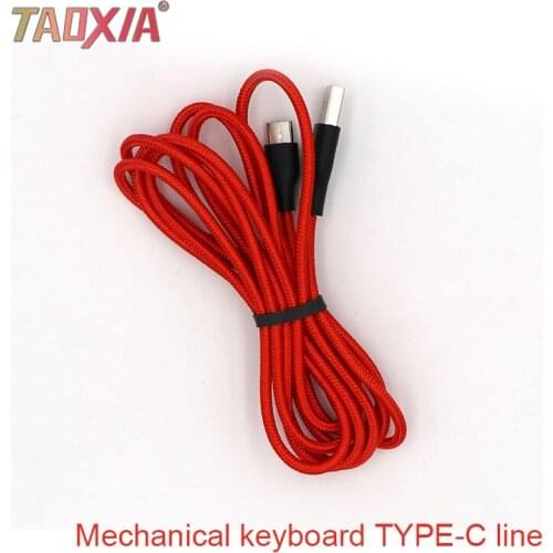 Mechanical Keyboard Type-c Data Line Keyboard USB Connection Line Key Wire Separation Customized Keyboard Red Wires