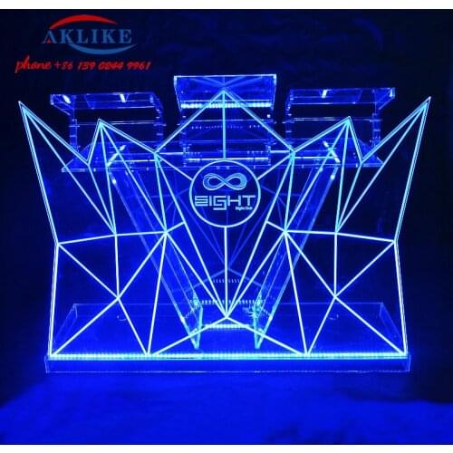 Music Dining Bar dj stage shows the circle DJ table Dj mixer controller DJ booth 120* 50* 110 cm With a flat bracket