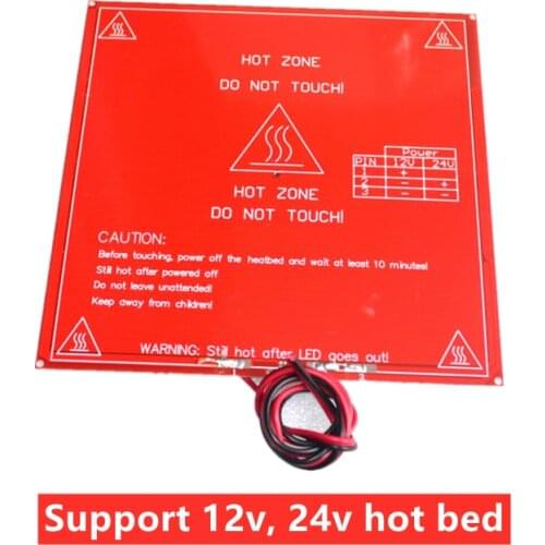 Reprap 3d printer heating bed dual voltage circuit board MK2b, support 12v, 24v heating bed