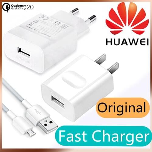 Huawei P30 Lite Fast Charger Original QC 2.0 Charge adapter USB Cable P10 P20 Lite Mate 20 Lite Y6 Y9 Prime 2019 Nova 3i P smart