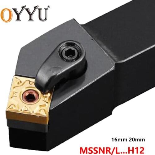 OYYU MSSNR1616H12 MSSNR2020K12 MSSNR2525M12 MSSNR 3232 4040 External Turning Tool Holder CNC Cutter Shank use SNMG12 Inserts