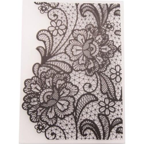 Plastic Embossing Folder Template DIY Scrapbook Photo Album Card Making Decoration Crafts Flower Net