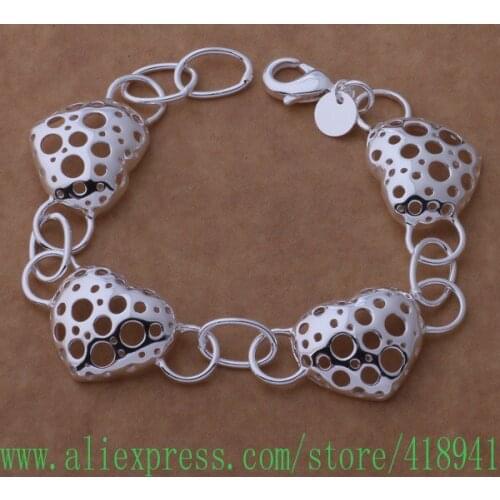 Silver Plated bracelet, Silver Plated fashion jewelry With the hollow /efzamxga bhbajyia AH258