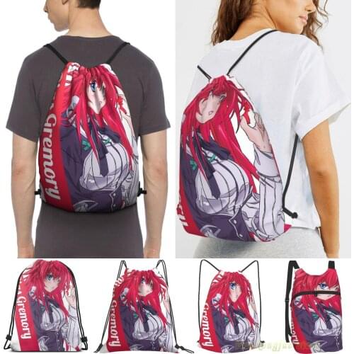 Rias Gremory Highschool Dxd Men Outdoor Travel Gym Bag Waterproof Drawstring Backpack Women Fitness Swimming Bag
