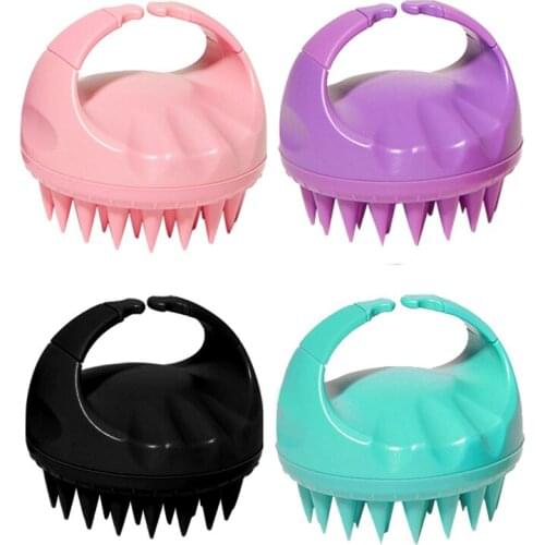 Silicone Head Body Scalp Massage Brush Silicone Shampoo Brush Hair Washing Comb Shower Brush Bath SPA Massage Brush Hair Brush