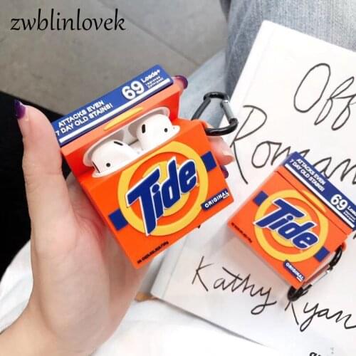 Detergent 3D Funny Cartoon Silicone Earphone Case For Airpods Pro AirPods 1 2 Wireless Bluetooth Handset Protective Cover