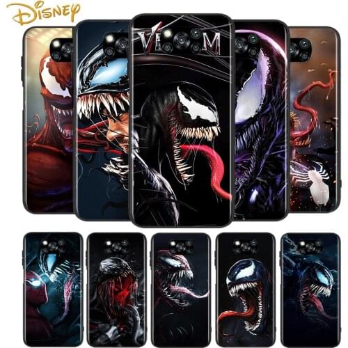 Venom Marvel Hero for Xiaomi Poco X3 NFC X2 M3 M2 F2 F3 Pro C3 F1 A2 Lite Mix3 Play Silicone Soft Black Phone Case