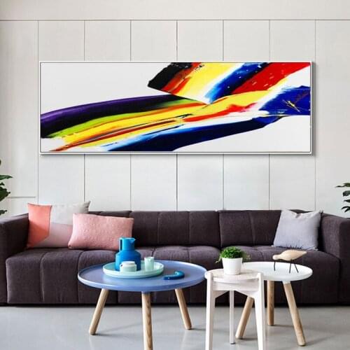 Modern Abstract Art Oil Painting on Canvas Posters and Prints Wall Art Abstract Colored tape Picture for Living Room Home Decor