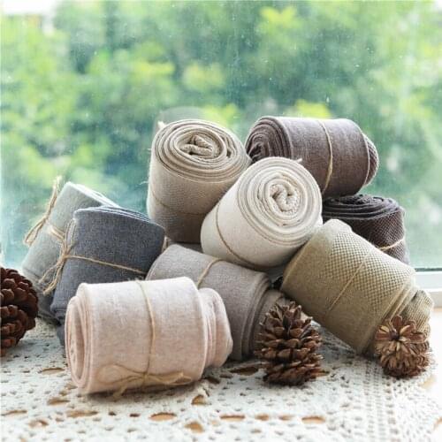 Winter Autumn Women Pantyhose Candy Color Warm Tights High Elastic Waist Cotton Thick Stockings Tights Female Striped Pantyhose