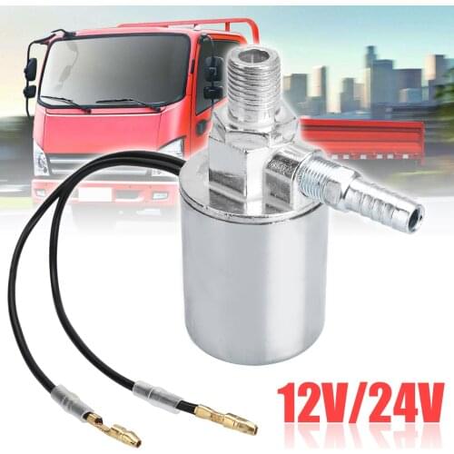 Air Horns & Air Ride Systems 1pc 12V 24V Air Horn Electric Solenoid Valve 1/4Inch Metal Train Truck Air Horn Solenoid Valve