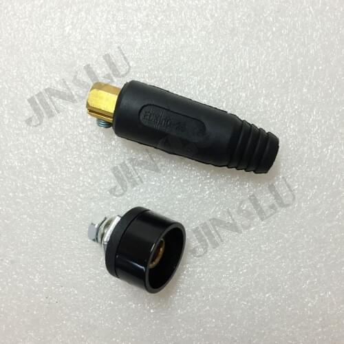 100 SETS of Quick Fitting Cable Connector DKZ10-25+EDKL10-25 Welding Machine Copper Joint Adapter