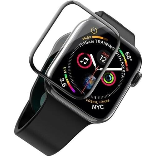 500PCS Tempered Glass Film For Watch 40mm 44mm Series 4 Smart Watch Screen Protector Protective Film with crystal packing