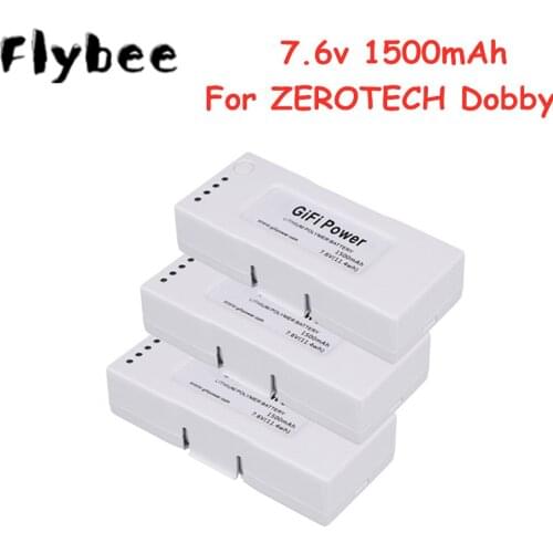 7.6V RC Lipo Battery For ZEROTECH Dobby Drone 7.6V 1500mAh Upgrade Battery For ZEROTECH Dobby Drone helicopter Toy Parts