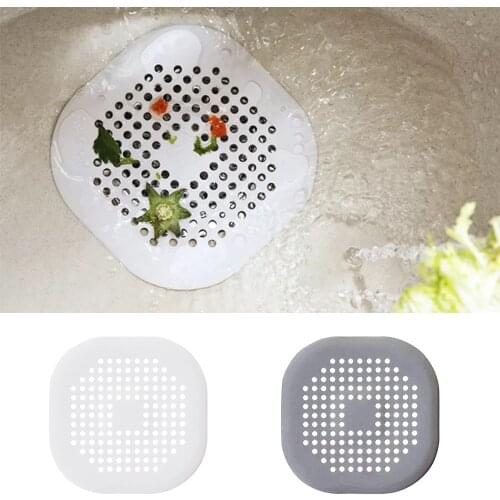 Anti-blocking Filter Sewer Silicone Floor Drain Hair Catcher Rubber Shower Bathtub Floor Home Strainer Kitchen Bathroom Supplies