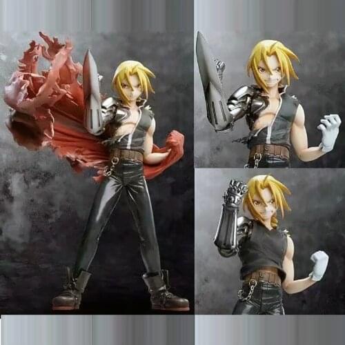 Fullmetal Alchemist Change Head Edward Elric Action Figure Collectable Model Toys Dolls