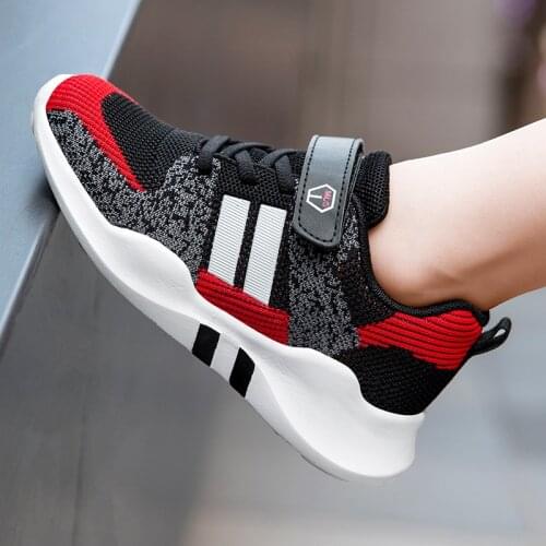 Kids Fashion Sneakers Boys Girls Sports Running Shoes Breathable Mesh Tennis Shoes Soft Lightweight Children Casual Walking Shoe