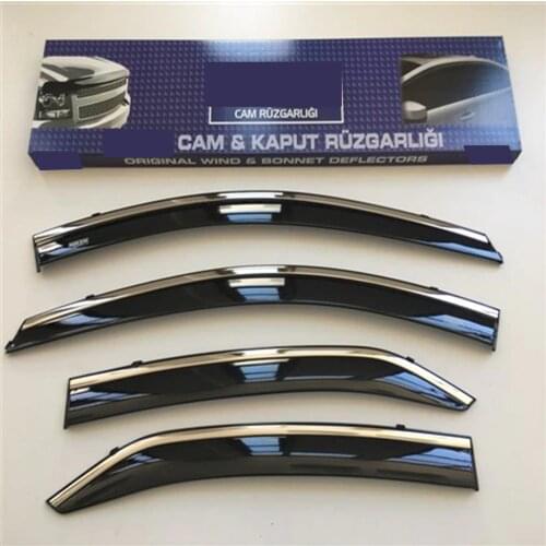 Toyota Corolla Chrome Applied Wind Deflector Niken A+ Quality