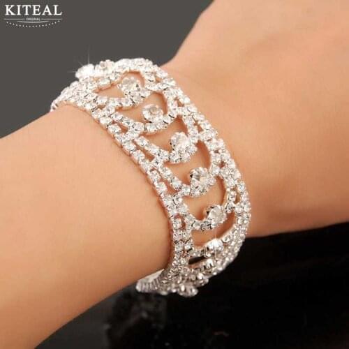 KITEAL 925 Best Gift Crystal Accessory for Women Female Friend hole wedding jewelry bijouterie