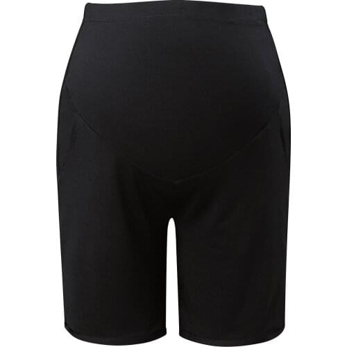 Summer Cotton Maternity Short Pants Pregnancy Solid Color Workout Lounge Shorts Yoga Shorts Pants For Pregnant Women 50