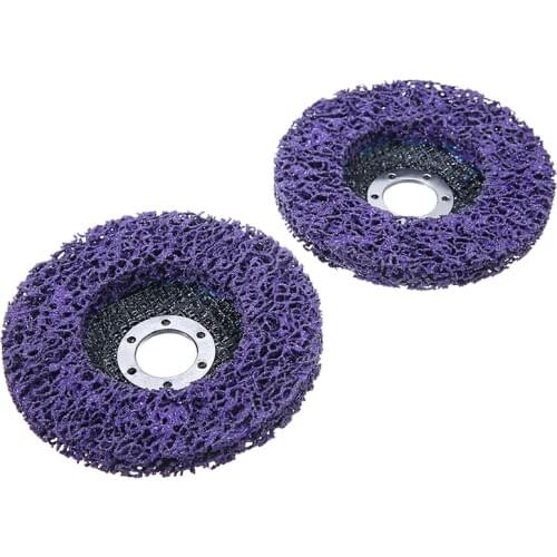 2Pcs 115mm Poly Strip Disc 4.5 Inch Abrasive Wheel Paint Rust Remover Clean Grinding Wheels For Angle Grinder