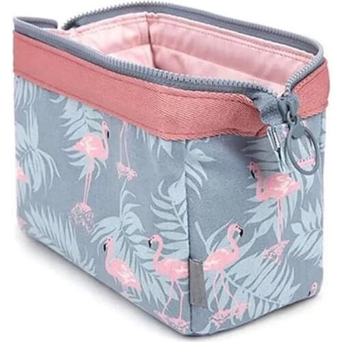 New Travel Make Up Bag Animal Flamingo Cosmetic Bag Beauty Wash Organizer Toiletry Storage Bag Function Makeup Case For Girl