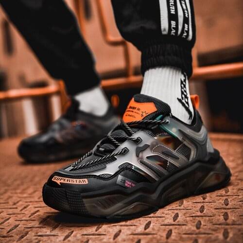 New fashion running basketball non-slip leisure sports mens shoes thick-soled increased outdoor sports trendy mens shoes