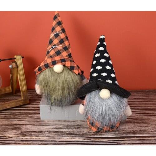 2021 New Halloween Dwarf Doll Decorations Creative Small Faceless Gnome Dolls for Halloween Festival Party Home Desktop Ornament