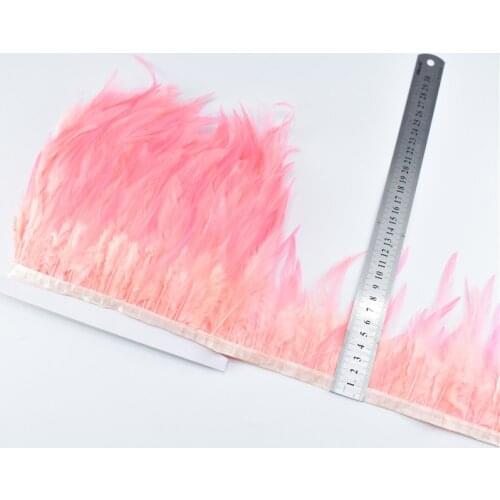 1yards watermelon red Pheasant/Chicken Feather Trim10-15cm feathers for jewelry making needlework plumas DIY Feathers for crafts