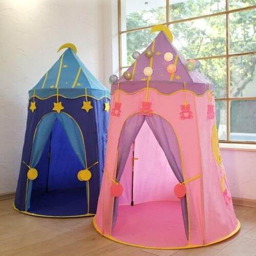 Portable Kids Star Play House Foldable Tent Children Play House Castle Tent Gifts Tents Toy For Kids Children Girl Room Decor