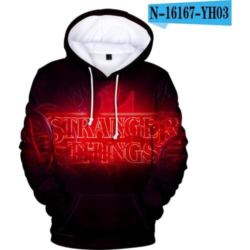 2021 TV Stranger Things 3D Hoodies Sweatshirts Boys/girls/Children Fashion Hoodie Casual Pullover Hot Stranger Things 4 Clothes
