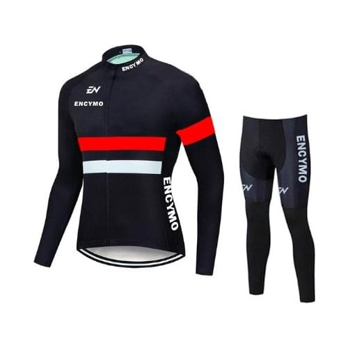 Cycling Set 2022 Long Sleeve Mountain Bike Clothes Wear Men Racing Bicycle Clothing Ropa Maillot Ciclismo cycling mens ENCYMO
