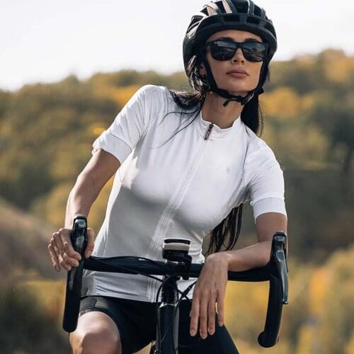 Santic Pro Summer Women Cycling Clothing White MTB Bike Clothing Bicycle Wear Clothes Ropa Ciclismo Girls Cycle Jersey