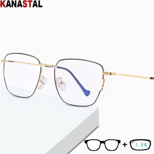 KANASTAL Anti Blue Rays Computer Glasses For Women Glasses Men Anti Rays Radiation Eyewear Frames Metal Unisex Blue rays glasses