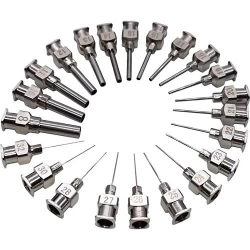 12PCS/LOT all metal dispensing needle 1/2inch-cannula blunt-end