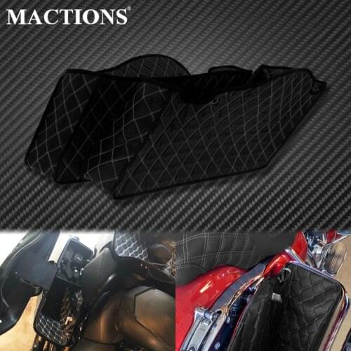 2xMotorcycle Saddlebag Insert Carpet Liner Thread Extended Bag For Harley Touring Electra Street Road Glide Road King FLHT 14-21