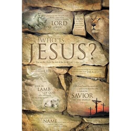 5D Diamond Painting Full Square Round Landscape Who is Jesus Diamond Cross stitch Mosaic Rhinestone Embroidery gifts decor