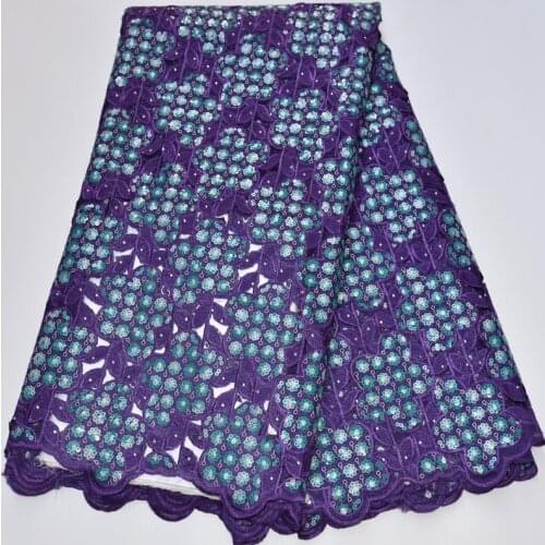 7 colors (5yards/pc) high quality African hand cut organza lace fabric with delicate sequins embroidery for party dress OP46