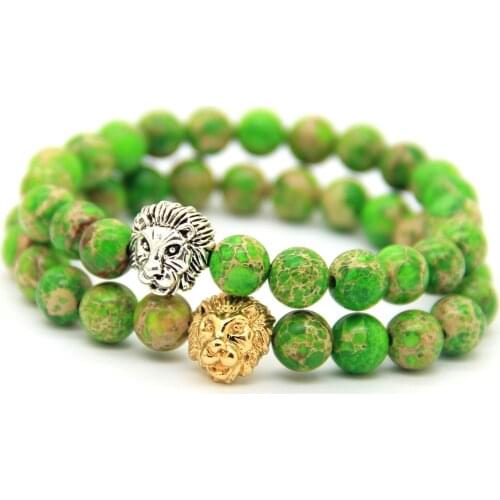 Ailatu Christmas Mens Gift Jewelry Wholesale Lion Head Bracelet