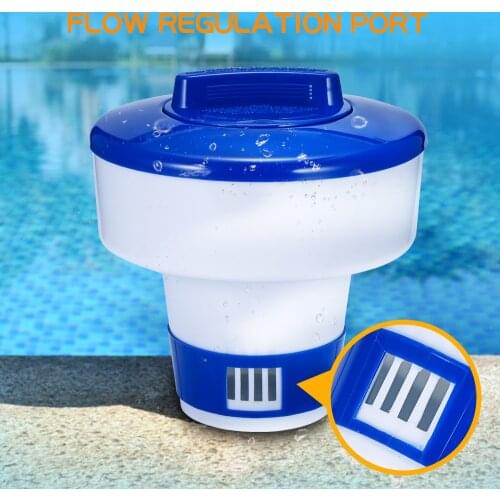Pool Chemical Dispenser 5/8 Inch Premium Floating Chlorine Dispenser for Indoor Outdoor Swimming Pools Holder Usable Dispenser