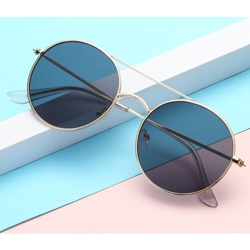 Colorful Lens Sunglasses for Women and Men Metal Frame Fashion Eyewear Retro Punk Zonnenbrillen Dames UV400 Luxury Brand New