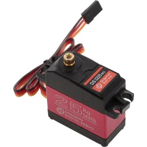 DSSERVO DS3225 25KG 180 Degree Metal Gear High Torque Waterproof Digital Servo For RC Airplane Robot Car