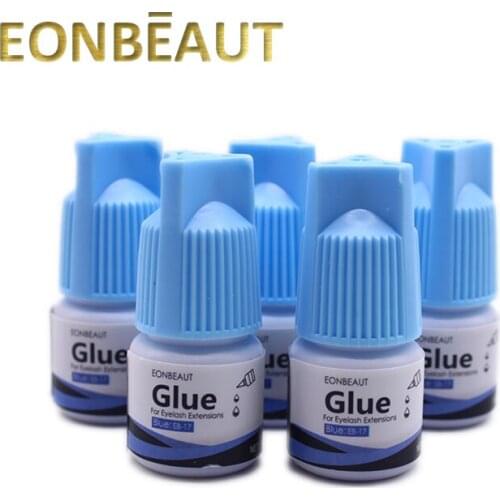 EONBEAUT New Label Strong False Eyelash Extension Glue Fast Drying 3ml Make up Tool Black Adhesive Retention Long Lasting Glue