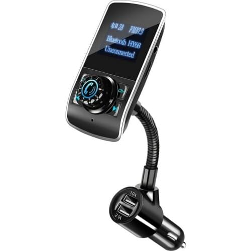 20Pcs/Lot FM Transmitter Bluetooth Car Wireless Handsfree Kit Radio Modulator Car MP3 Player USB Charger Support Micro TF