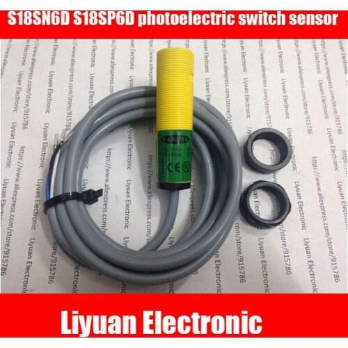 1pcs Photoelectric switch S18SN6D S18SP6D M18 photoelectric switch sensor