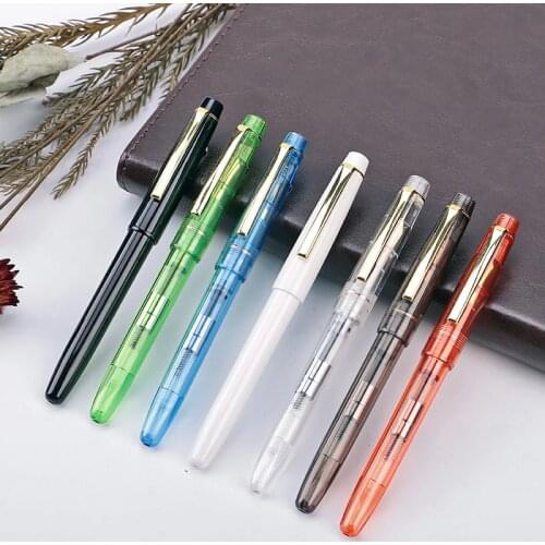 Hot 1 PCS Learning Writing Ink Fountain Pen Can Change Ink Bag / Ink Dual-use Writing Pen Childrens School Supplies Stationery