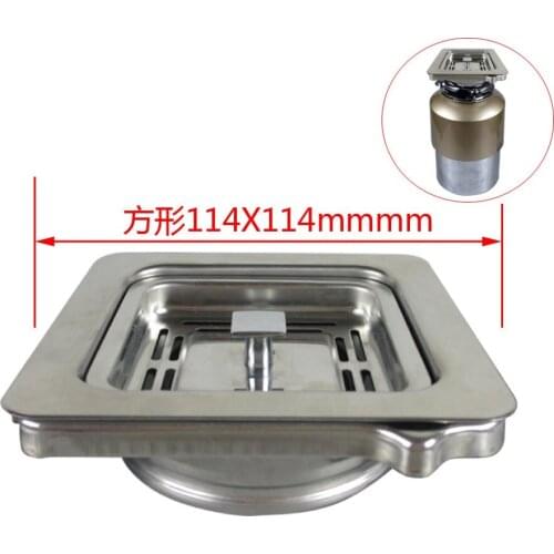 MTTUZK 114x114mm Kitchen Sink Square Drain For Kitchen Food Waste Disposer Kitchen Waste Crusher Drainer
