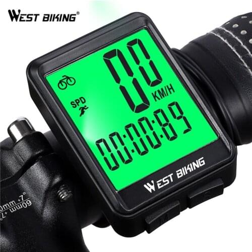 West Biking Bike Computer Wireless MTB Bicycle Speedometer Ciclocomputador Cycle Bicycle Computer Fietscomputer Cadence Sensor